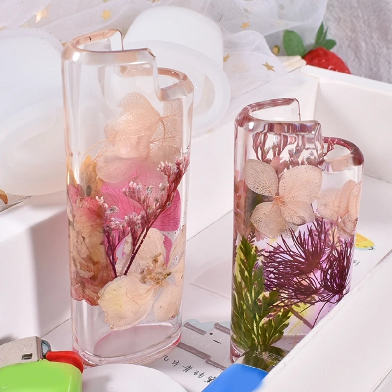 Cigarette Lighter Cover Silicone Mold Cigar Lighter Protective Case Epoxy Resin Mold DIY Art Crafts Tool For J5/J3/J6
