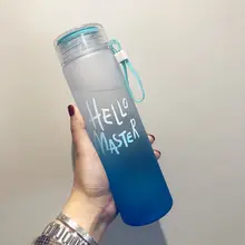 500 мл пластиковая бутылка для воды спортивная переносная веревка детская питьевая утварь наружное прямое герметичное уплотнение для скалолазания