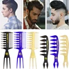2022 styling hair brush oil comb，Retro oil head wide tooth comb，Men's beard comb，Barber hair styling tools ► Photo 2/6