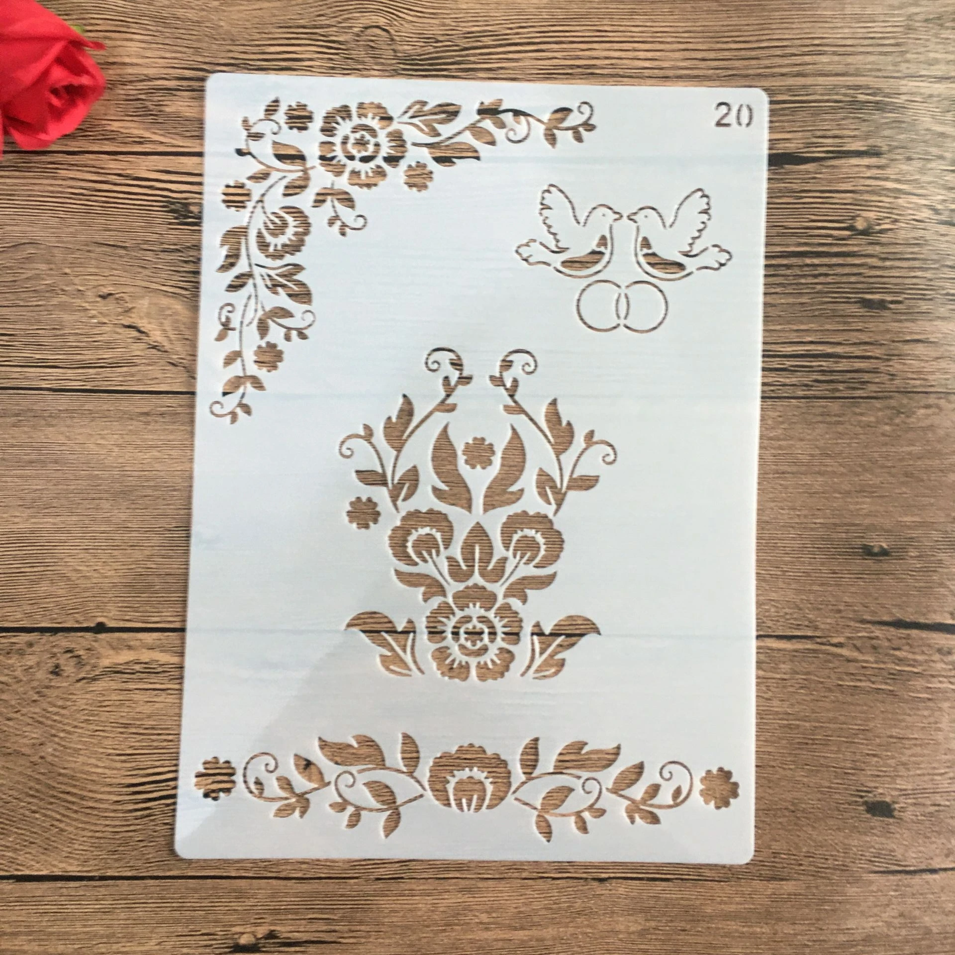Stencil mandala fai da te formato A3 A2 for dipingere su legno, tessuto, pareti Art Scrapbooking Stamping Album Goffratura Carte di carta, Formato A3 29,7 x 42 cm3 (Color