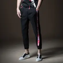 Новинка, мужские повседневные тонкие новые тонкие наклейки, лента длиной до щиколотки, штаны, повседневные Летние штаны, B182517376