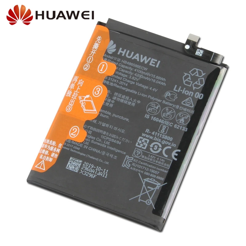 Оригинальная сменная батарея HB486586ECW для huawei mate 30 mate 30 TAS-AN00 аутентичная батарея для телефона 4200 мАч