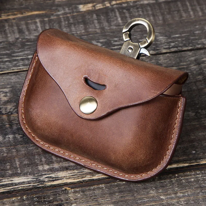 Funshion Lab leather wireless earphone protective cover case For sony wf 1000xm3 with keychain Headphone cover