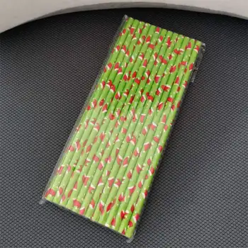 

Festive Paper Straws Party Disposable Drinking Beverage Straws Decorative Straws Disposable Paper Straws~