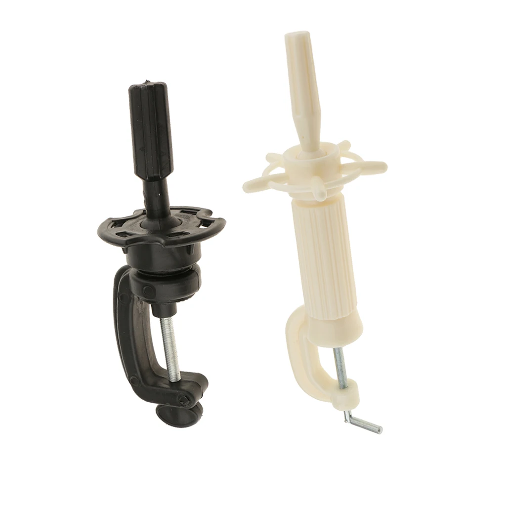 2pcs Cosmetology Mannequin Head Eyelashes Practice Model Holder Clamp Stand