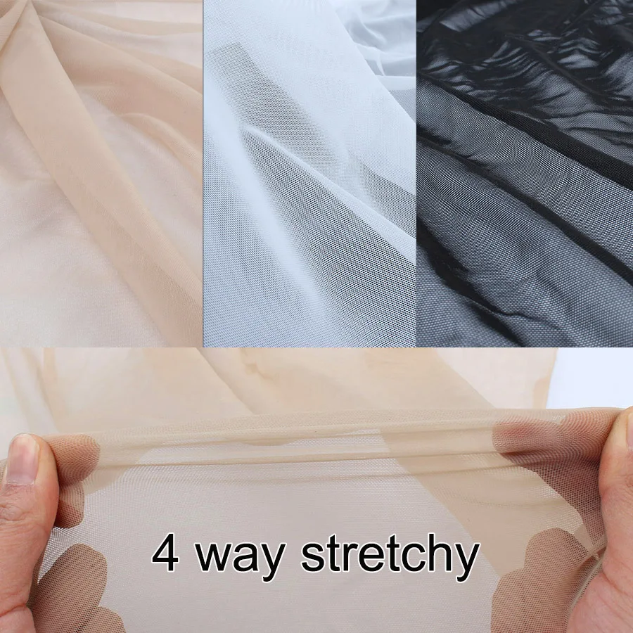 Skin//Flesh//Nude - STRETCH NET WIDTH 150 CM 4 WAY STRETCH POWER MESH//NET FABRIC