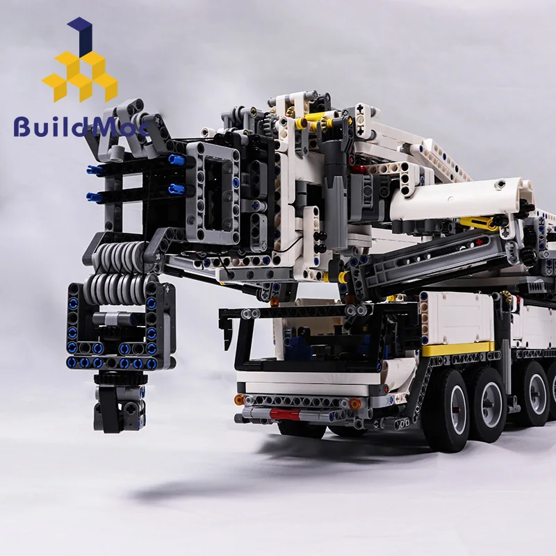 BuildMOC, nuevo poder de construcción de grúa móvil LTM11200 RC Liebherrr, Kits de Motor técnico, bloques de bloques, regalo de cumpleaños para niños C104 - 4