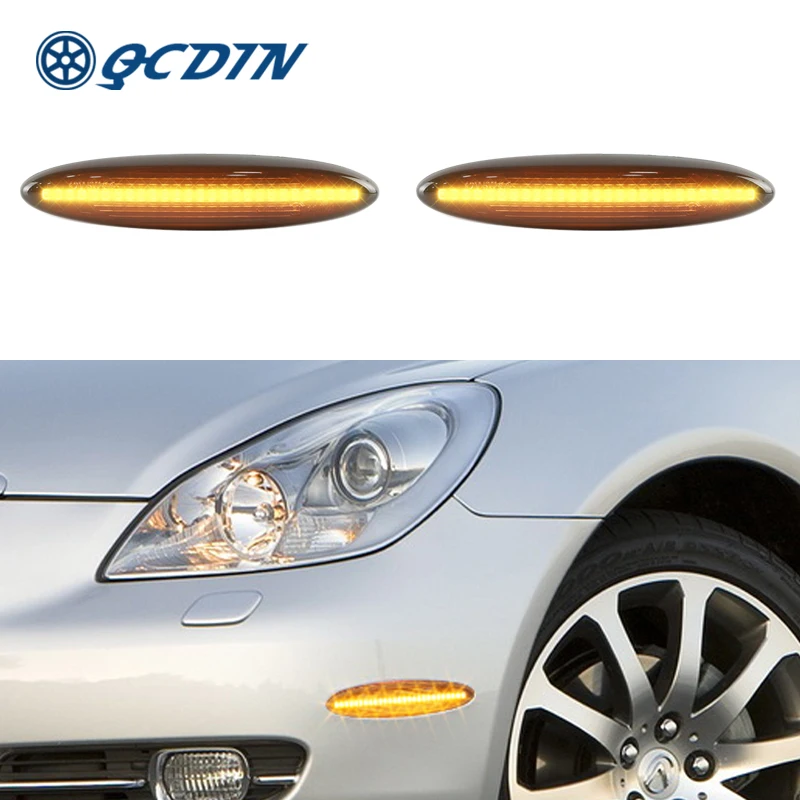 QCDIN для Lexus IS250 IS350 2006-2013 светодиодный, боковой, габаритный фонарь адаптер для сигнала поворота для Toyota UZZ40 Highlander