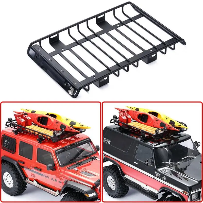 Kit De Luces Y Portaequipajes De Metal Para Coche RC Serie H12Y 1/12 | Accesorios De Tuning Y Reparación