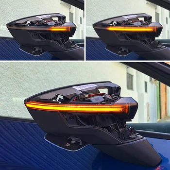 

For SEAT Leon III Mk3 5F 13-18 Ibiza KJ Mk5 V Arona 17-18 LED Dynamic Turn Signal Blinker Sequential Side Mirror Indicator Light