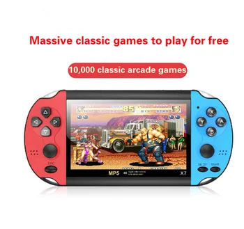 

GameSystem 2DATA FROG 4.3/5 Inch DoubleRocker Handheld GameConsole SupportsTV Output X12 Retro PortableHandheld VideoGameConsole