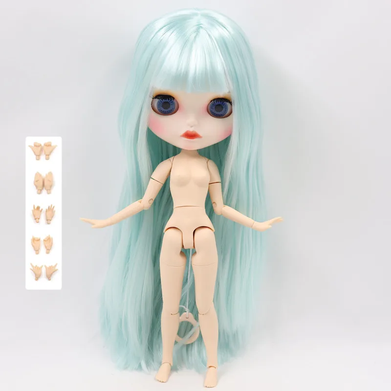 like the pic ICY Fortune Days factory blyth кукла 1/6 шарнирное тело новое матовое лицо губы смешанные озеро синие волосы DIY sd Подарочная игрушка - Цвет: like the pic