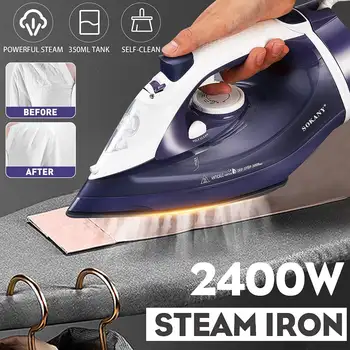 

2400W Cordless Electric Steam Iron 2 in 1 Ceramic Soleplate Garment Steamer Travel Home Iron Ironing Machine New Arrival 2020