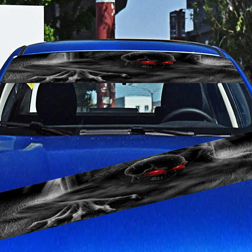 フロントガラス車のステッカー恐怖装飾サンシェードデカールユニバーサル外装 Car Stickers Aliexpress フロントガラス車のステッカー恐怖装飾サンシェードデカールユニバーサル外装 Car Stickers Aliexpress