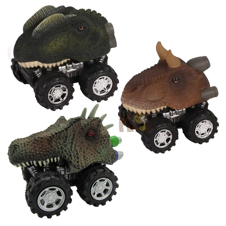 Hot sale Mini Dinosaur Car Model Children's Toy Dinosaur Pull back car Toy Tyrannosaurus Car Action Figure Toys Christmas gifts