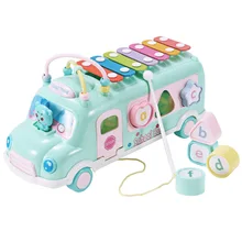 Дети маленький месяц пианино Young Octave Младенческая игрушка пианино 8 ксилофон ребенок образовательная красочная коробка авторское право 1-2-3 недели