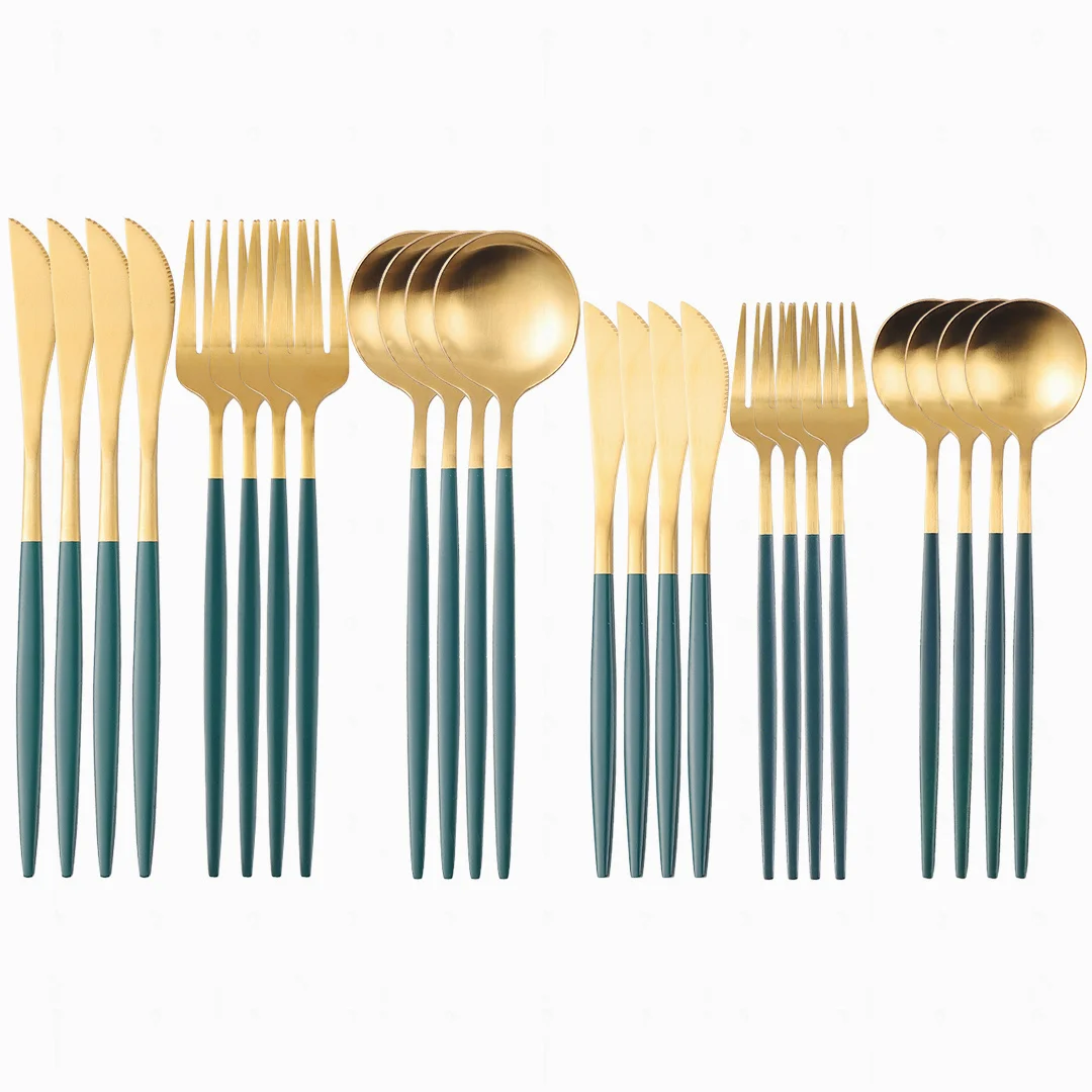 Dinnerware Set Stainless Steel Cutlery Tableware Set Kitchen Tableware