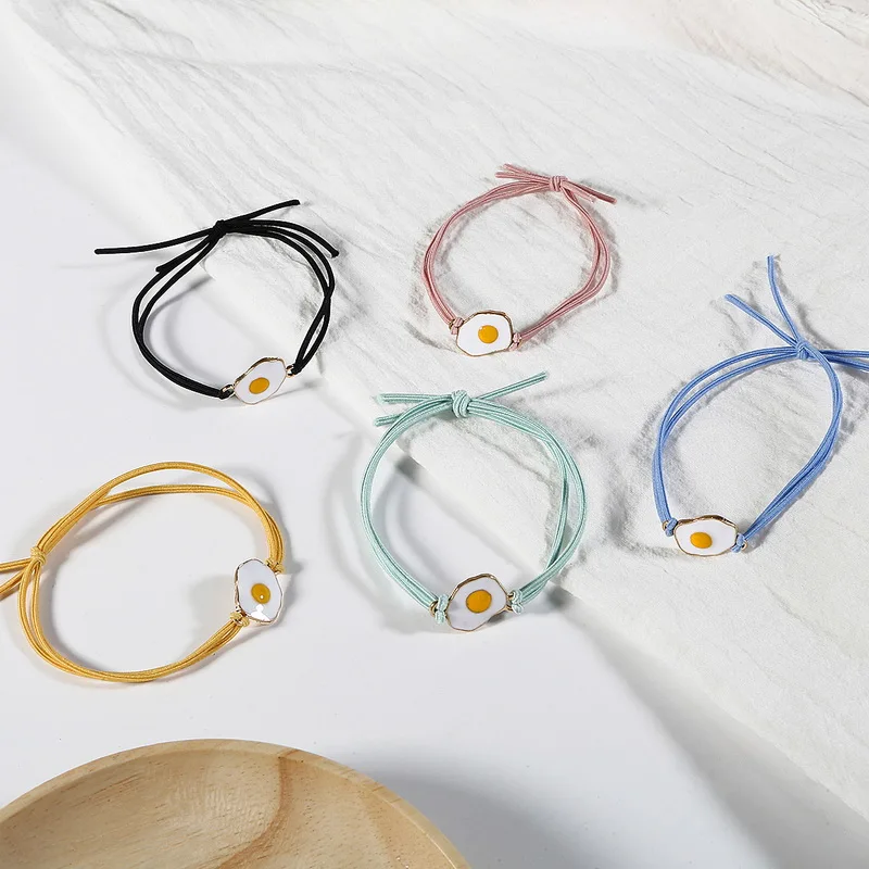 Набор аксессуаров для волос в виде мультяшного яйца детские мини повязки на