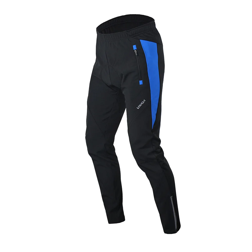 

Lixada Men's Outdoor Cycling Pants Winter Thermal Breathable Comfortable Trousers with Padded Cushion Riding Sportswear