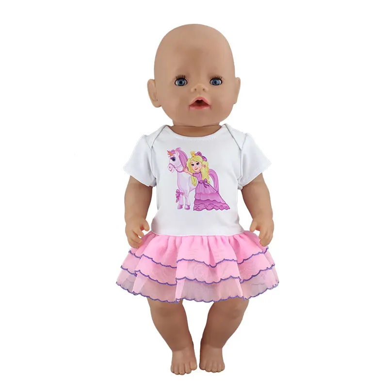 Новое красивое модное платье для 17 дюймов Reborn Baby Doll 43 см для ухода за ребенком для мам Одежда