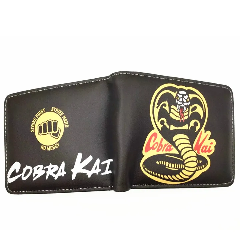 Movie Anime Cartoon Cobra Kai Wallet High Quality PU Leather Short Purse With Coin Pocket small wallets for women