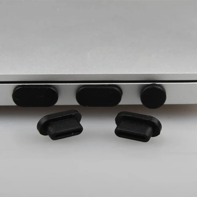 Black Пылезащитные заглушки для MacBook Air 1" /MacBook Pro A1708 A1706 A1989 A1990 A1534 - Цвет: Black