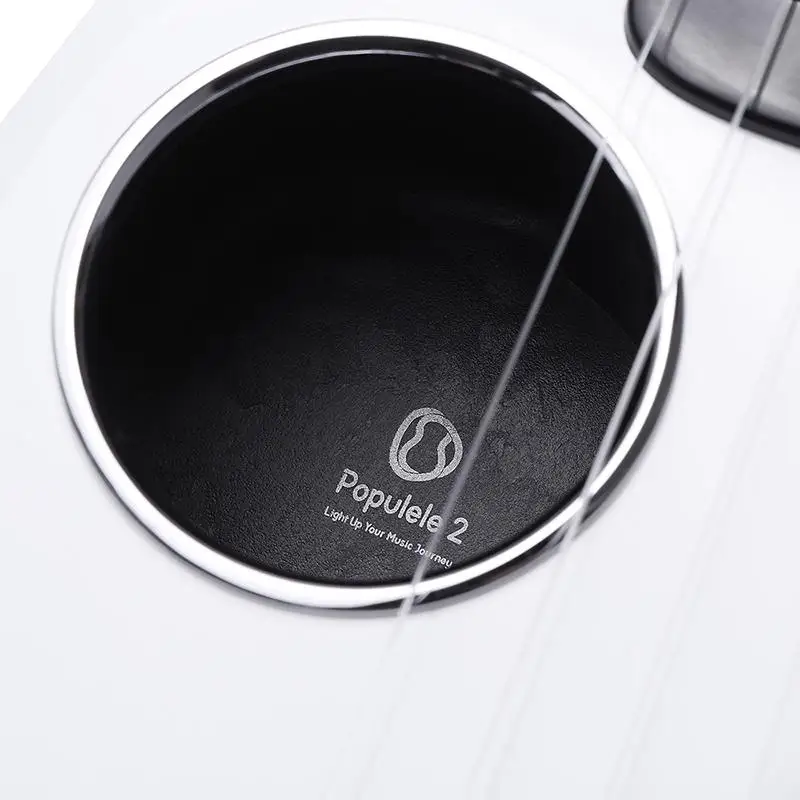  Nuevo popular 2 LED App Control USB Smart ukelele 4 cuerdas 23 pulgadas ukelele concierto ABS diapa