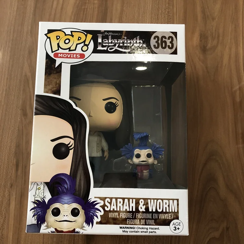 Funko pop официальные фильмы: лабиринт Сара и червь Виниловая фигурка Коллекционная