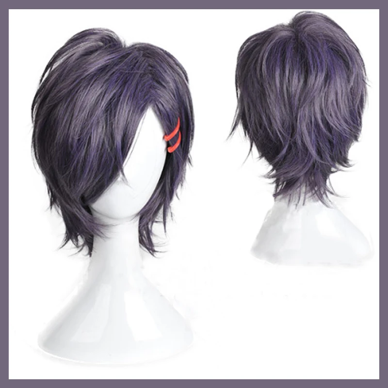Аниме KATSUGEKI TOUKEN RANBU косплей парик Akashi Kuniyuki короткие синтетические волосы для