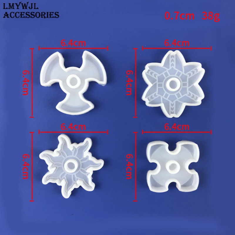 DIY Fingertip Gyro Resin Silicone Mold Vent Decompression Toy Fingertip Gyro Making Accessories Handicraft Epoxy Resin Mold