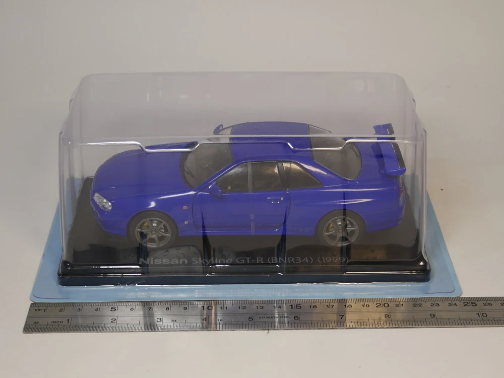 Hachette 1:24 Nissan Skyline GT-R(BNR34) 1999 японская коллекция автомобилей литой модельный автомобиль