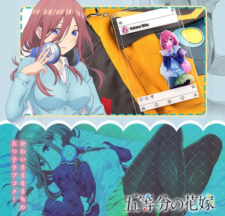 Gotoubun no Hanayome Nakano Miku Дата Группа фото брелок акриловый Шарм брелок Косплей Подарки