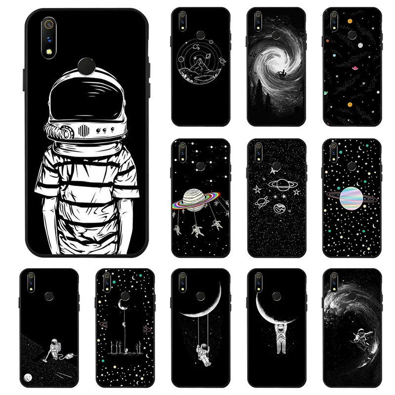 

Case For OPPO Realme 3 Pro Case Soft Silicone Black TPU Back Cover For OPPO Realme 3 Pro Cover Fundas Coque