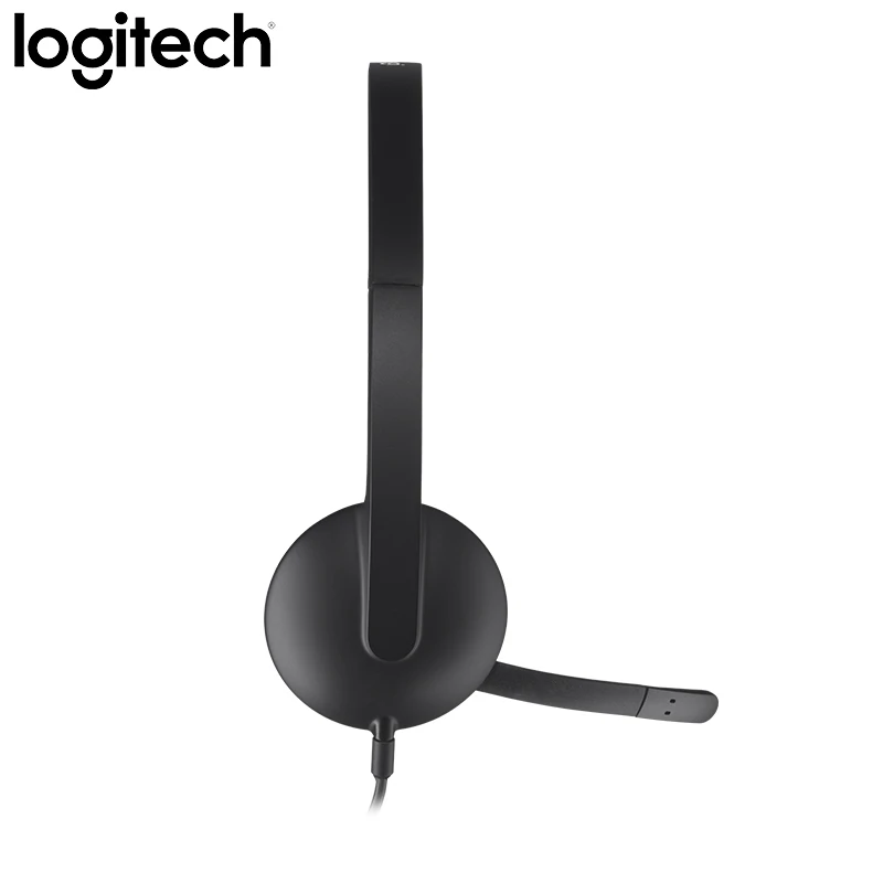Компьютерные игровые USB наушники logitech H340 с разъемом USB, предназначенные для офисного использования практически для систем с цифровым аудио