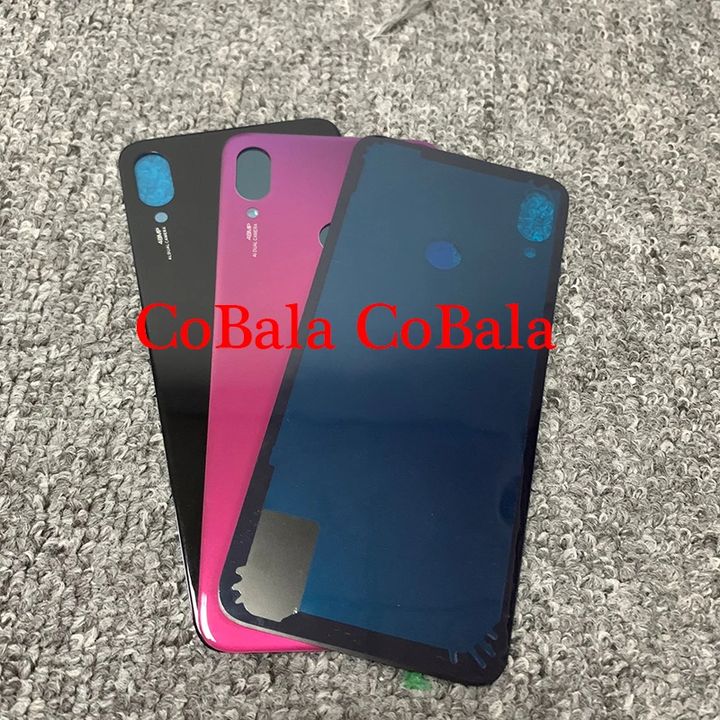 1 шт. чехол для Xiaomi Redmi Note7 Note 7 задняя крышка для батареи задняя Дверная панель Стекло+ клейкая наклейка Запасная часть