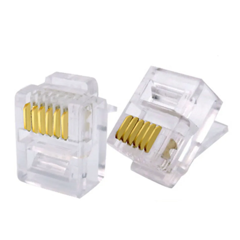 Rj12 6p6c Connector Cable Rj12 6p6c Plug Connector Rj12 Telephone Connector Rj12 Aliexpress