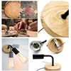 2Pcs/lot Vintage Wood Wall Lamp E27 Light Bulb Retro Industrial Wall Light Fixture For Home Loft Living Room Bedside Lamp Sconce 3