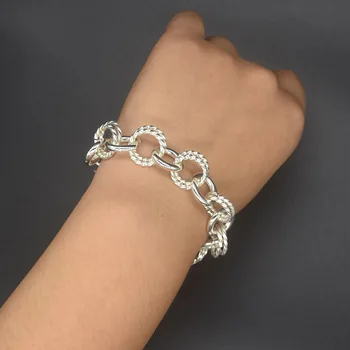 

New 925 Silver Bracelet Bracelets For Women Fashion 925 Silver Color Bracelets Fine Jewelry
