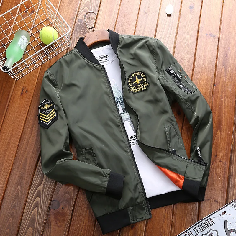 

Spring And Autumn New Style Japanese-style Pilots Jacket Men Slim Fit Baseball Uniform Korean-style Students outside