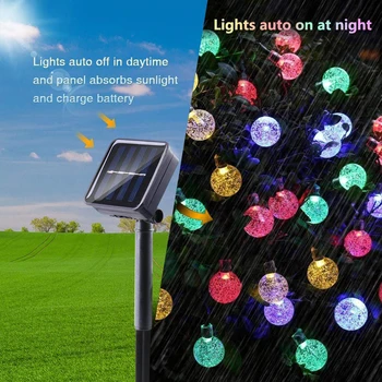 

LED Solar String Light Waterproof Fairy Lamp Christmas Party Outdoor Solar Power LED Waterproof Easy Installation Decoration