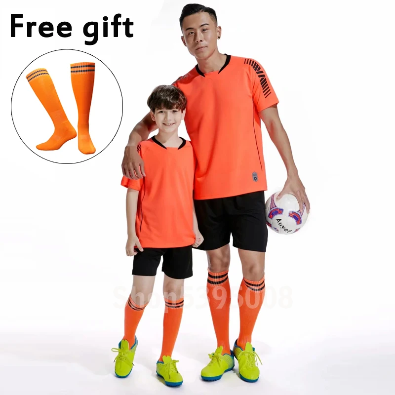 

Kids Joursey Football Jerseys Youth Soccer Jersey Adult Football Sets Custom Uniform Tracksuit Mens Soccer Dress Polyester
