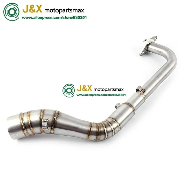 NMAX155 выхлопная труба мотоцикла без шнуровки полная система Модифицированная Передняя средняя Соединительная труба глушитель с Stciker для YAMAHA NMAX 155 N MAX155