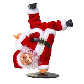 

1Pc Electric Santa Claus Somersault Toy Music Doll Gift Christmas Ornament Toy Decor Creative Xmas Decor Kid Toy