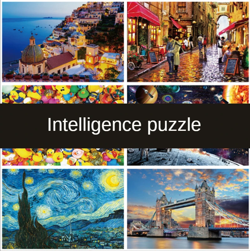

Adult Puzzle 1000 Pieces Space Journey Puzzle Decompression Toys Landscape Character Space Stars Puzzle Game ChildrenGift70x50cm