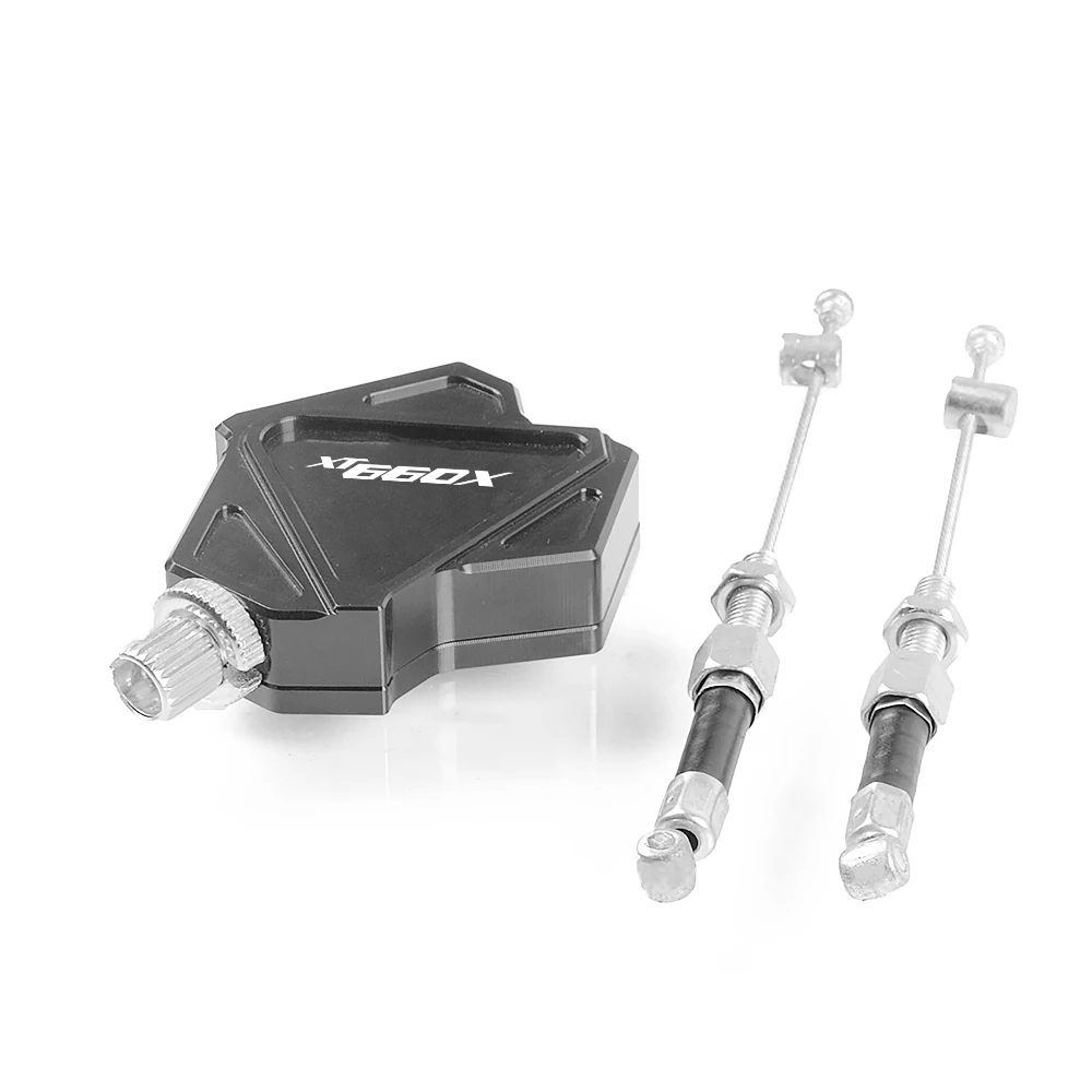Grey XT600X Для Yamaha XT600X XT 600 X с логотипом аксессуары для мотоциклов CNC алюминиевые трюковые Рычаги сцепления легко тяните кабельная система для мотокросса - Цвет: Grey XT600X