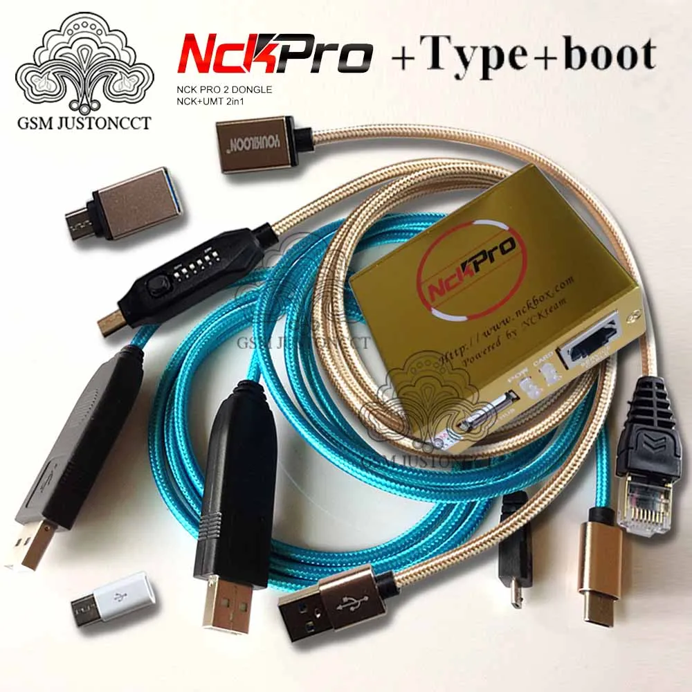 Новейший NCK Pro box NCK Pro 2 box(поддержка NCK+ UMT 2 в 1)+ usb type-C+ UMF все загрузочный кабель для huawei