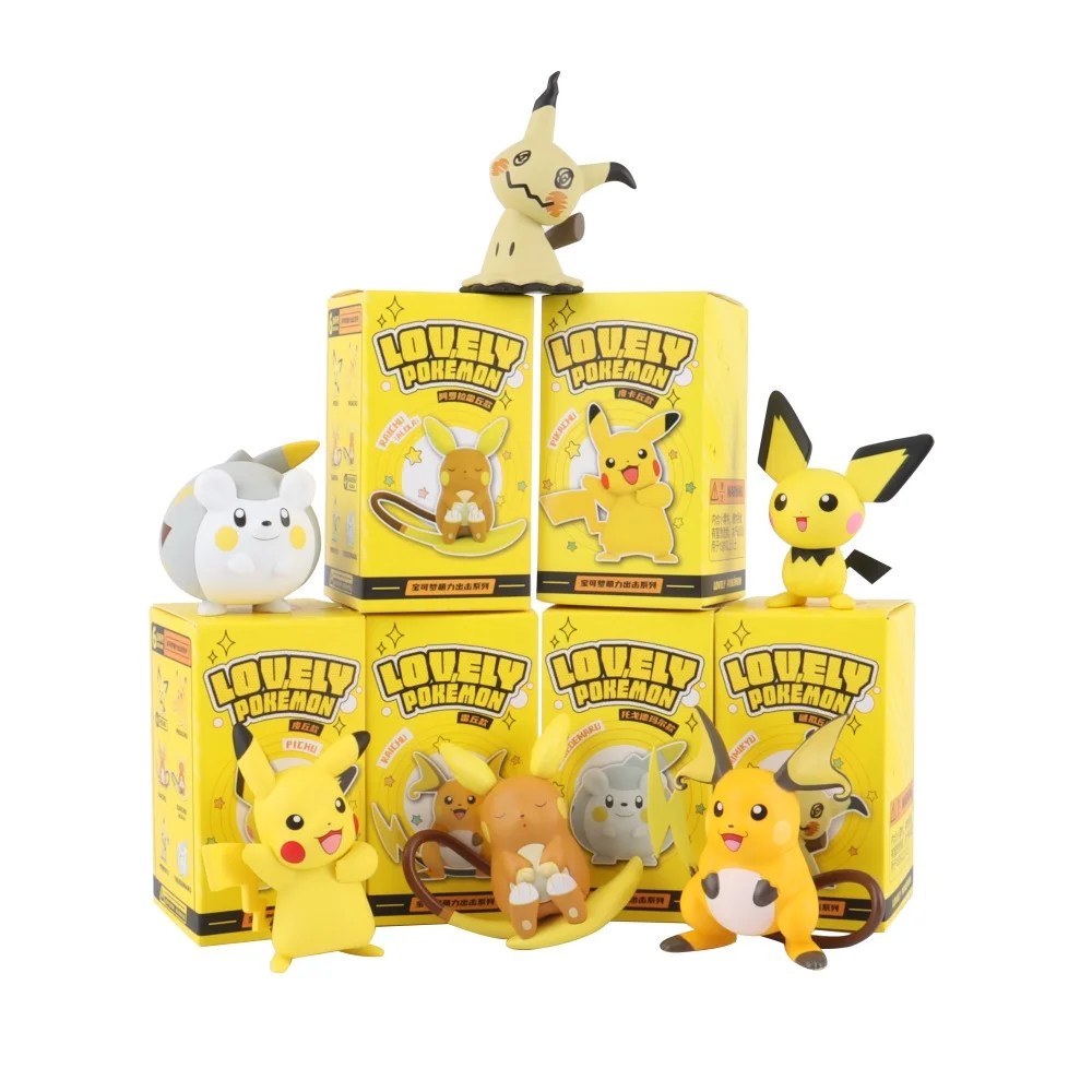 Оригинальная фигурка покемона яркая из ПВХ модель Пикачу Raichu игрушка | Игрушки и