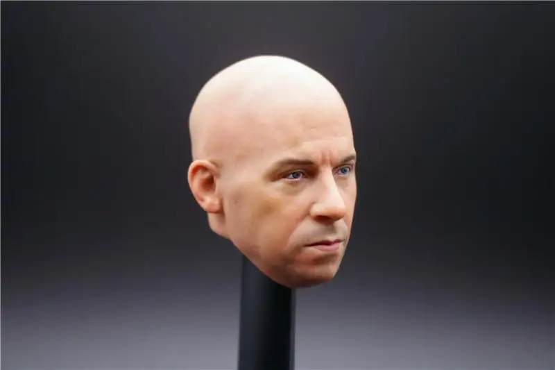 1/6 шкала Мужская голова скульптура moive star1/6 ACE драйвер Macho Mr. Vin дизельная голова жажда скульптурная лысая модель подходит для 1" фигуры тела