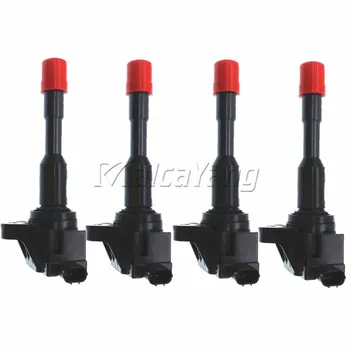 

4PCS Ignition Coil 30521-PWA-003 Fit For Honda City Civic 7 8 VII VIII Jazz FIT 2 3 III 1.2 1.3 1.4 CM11-108 CM11108