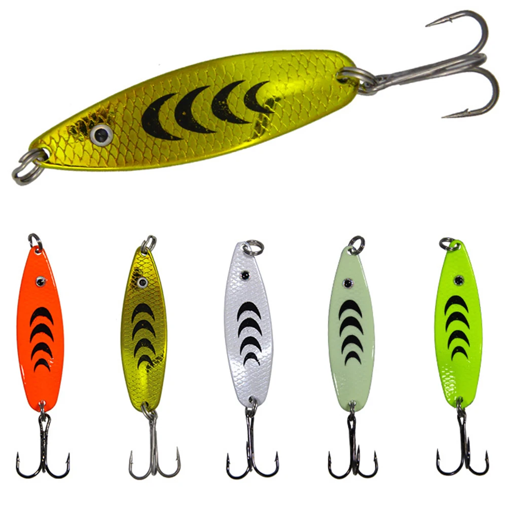 

1 Pcs Colorful Metal Sequins Sinking Fishing Lures Hard Bait 5cm 6.7g Fake Lure Artificial Bait Fishing Tackle Bait